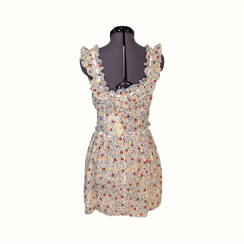For Love & Lemons Strawberry Kiss Slip Dress - Picture 8 of 9